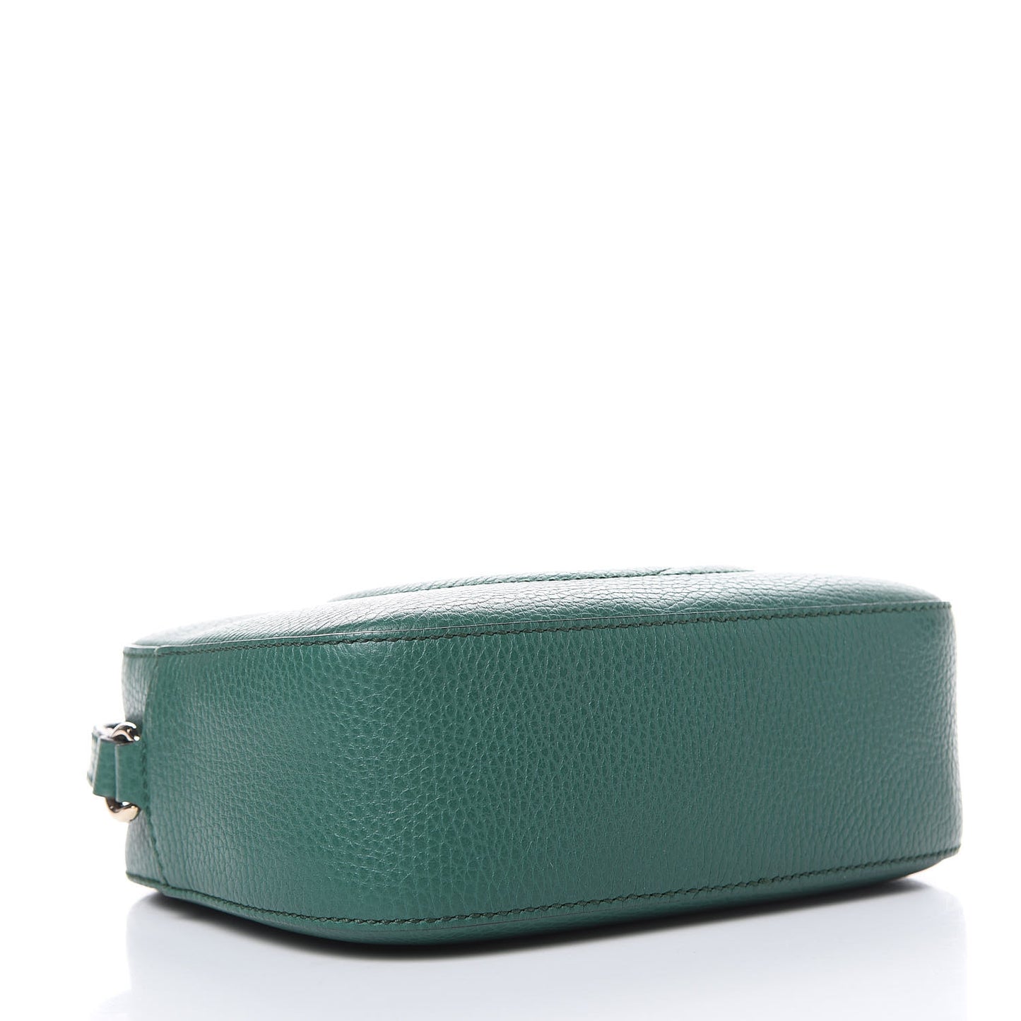 Pebbled Calfskin Small Soho Disco Bag Emerald Green
