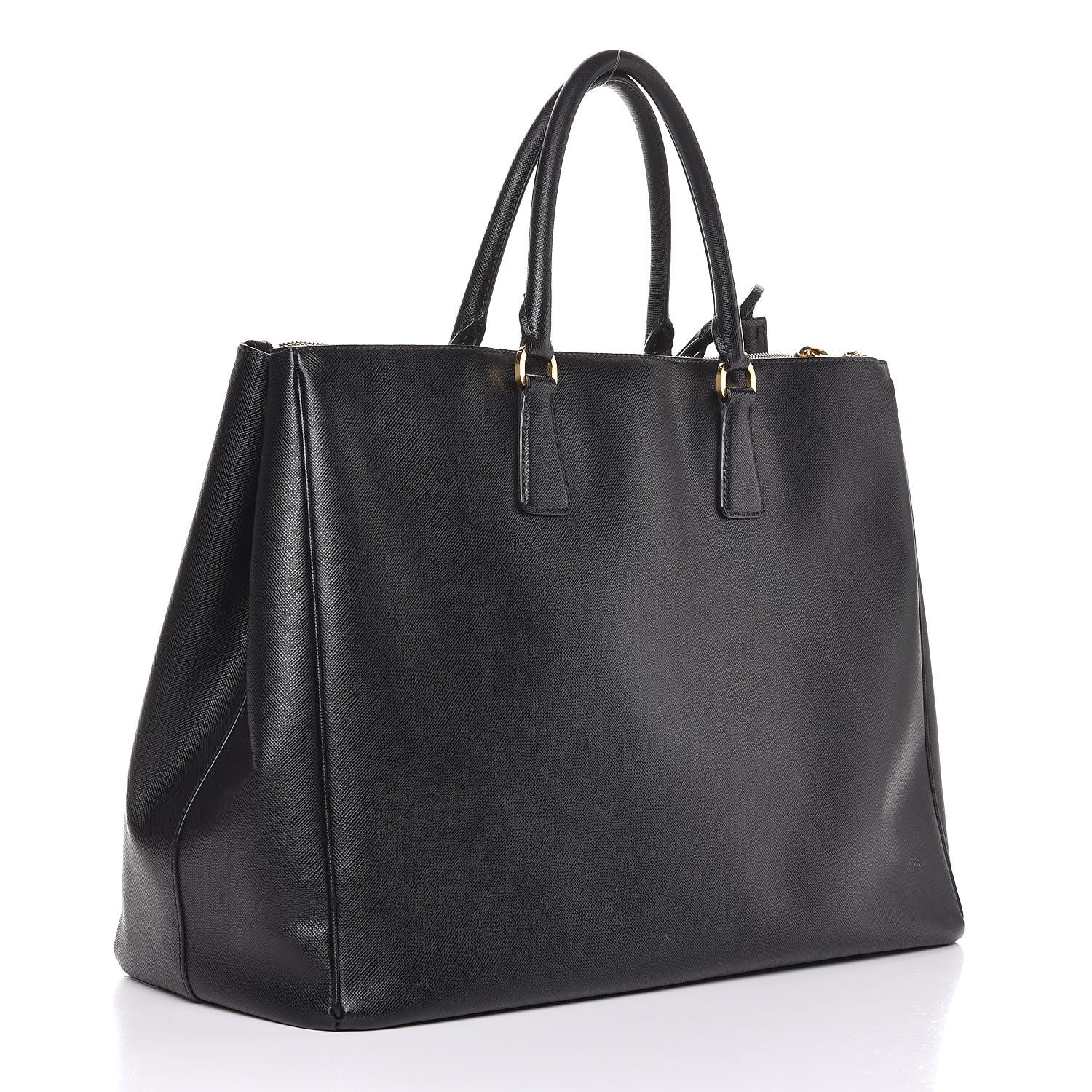 Prada Saffiano Lux Extra Large Galleria Double Zip Tote Black 3 of 19