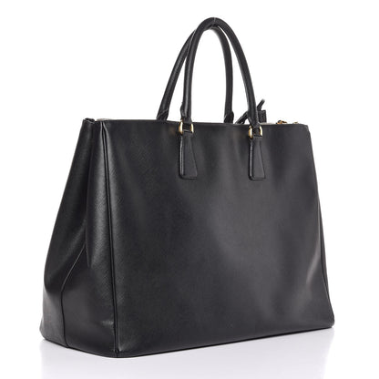 Prada Saffiano Lux Extra Large Galleria Double Zip Tote Black 3 of 19