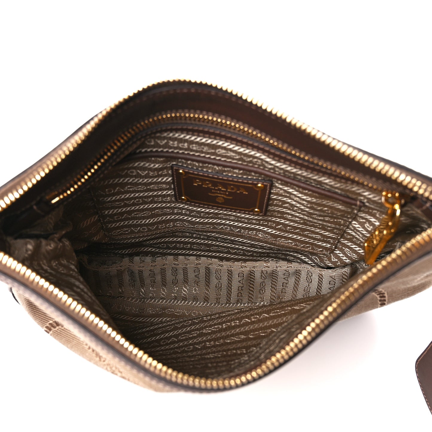 Jacquard Logo Small Flat Messenger Bag Corda Bruciato