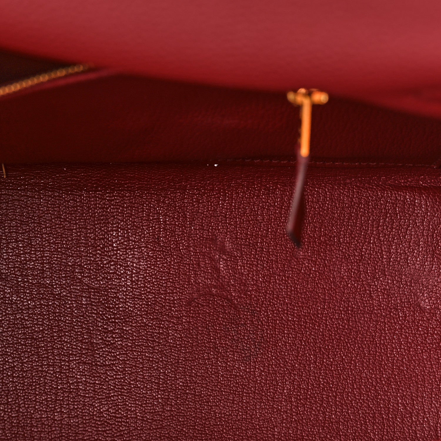 Hermes Togo Kelly Retourne 28 Rubis 15 of 16