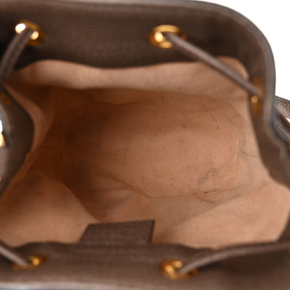 Gucci GG Supreme Monogram Web Mini Ophidia Bucket Bag Brown 5 of 10
