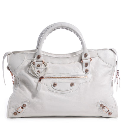Balenciaga Agneau Giant 12 Rose Gold Hardware City White 1 of 12