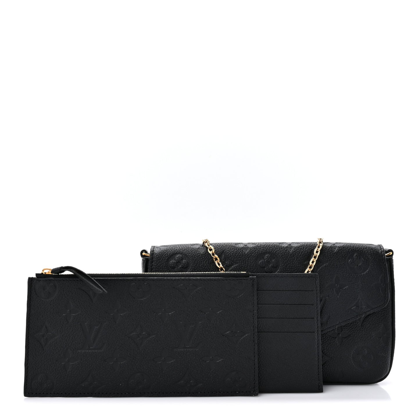Empreinte Pochette Felicie Chain Wallet Black
