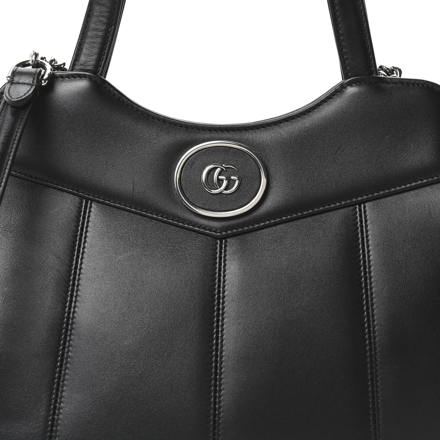 Calfskin Petite GG Small Tote Bag Black