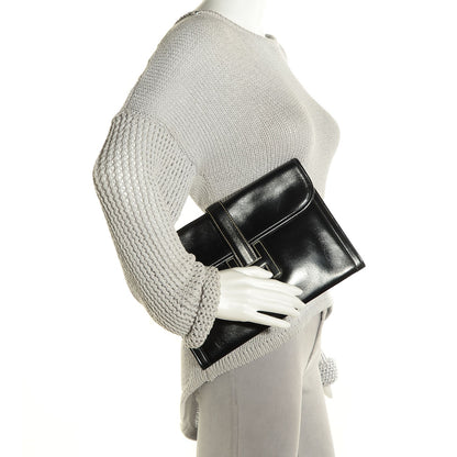 Hermes Veau Box Jige PM Clutch Black 4 of 14