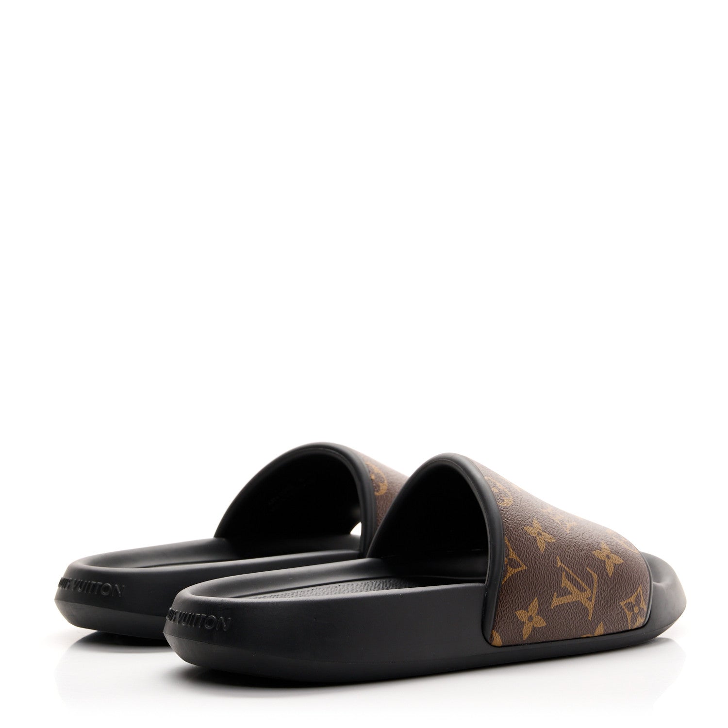 Louis Vuitton Rubber Monogram Mens Waterfront Mules 8 Macassar 5 of 9