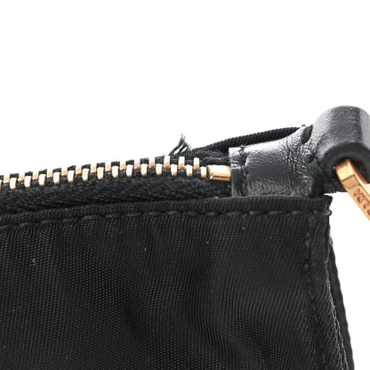 Prada Tessuto Nylon Saffiano Pochette Black 11 of 12