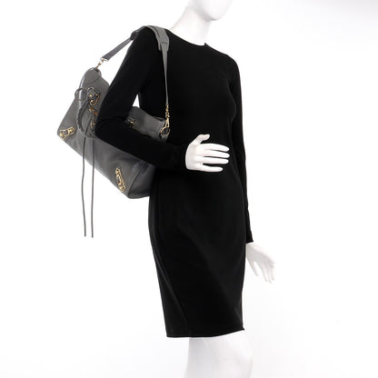 Balenciaga Chevre Gold Metallic Edge Hardware City Gris Acier 2 of 7