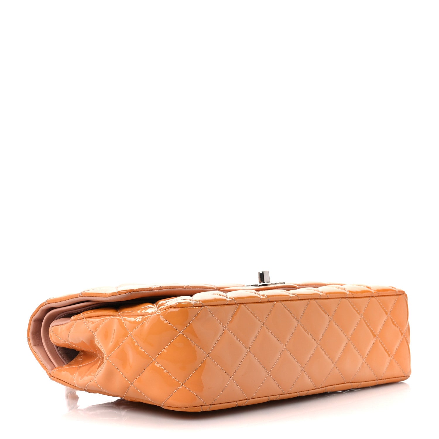 Chanel Patent Quilted Medium Double Flap Light Pink 4 of 11