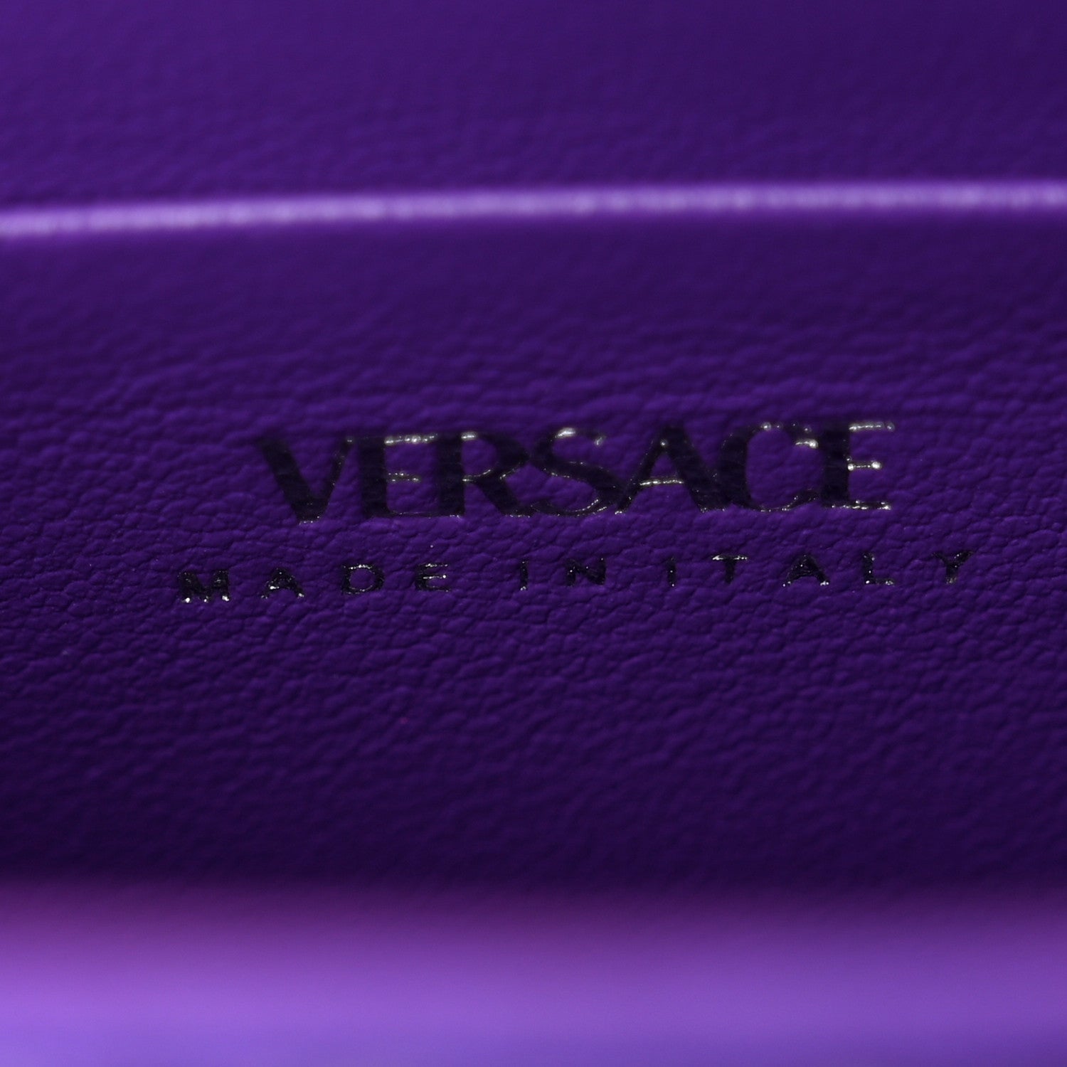 Versace Satin Crystal Studded Mini La Medusa Bag Purple 6 of 11