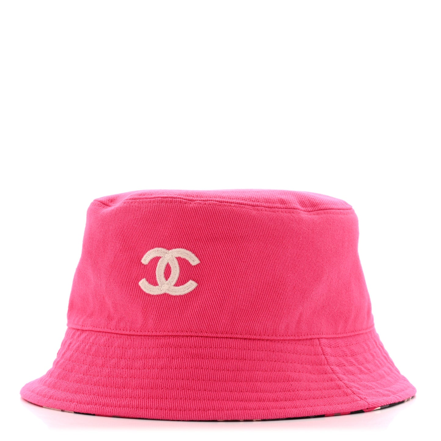 Canvas Reversible CC Bucket Hat Fuchsia