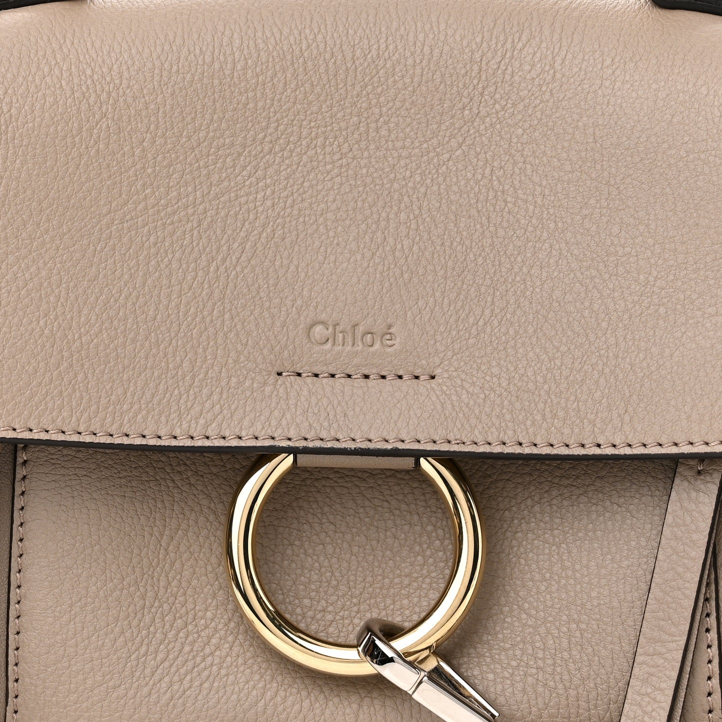 Calfskin Mini Faye Day Shoulder Bag Motty Grey