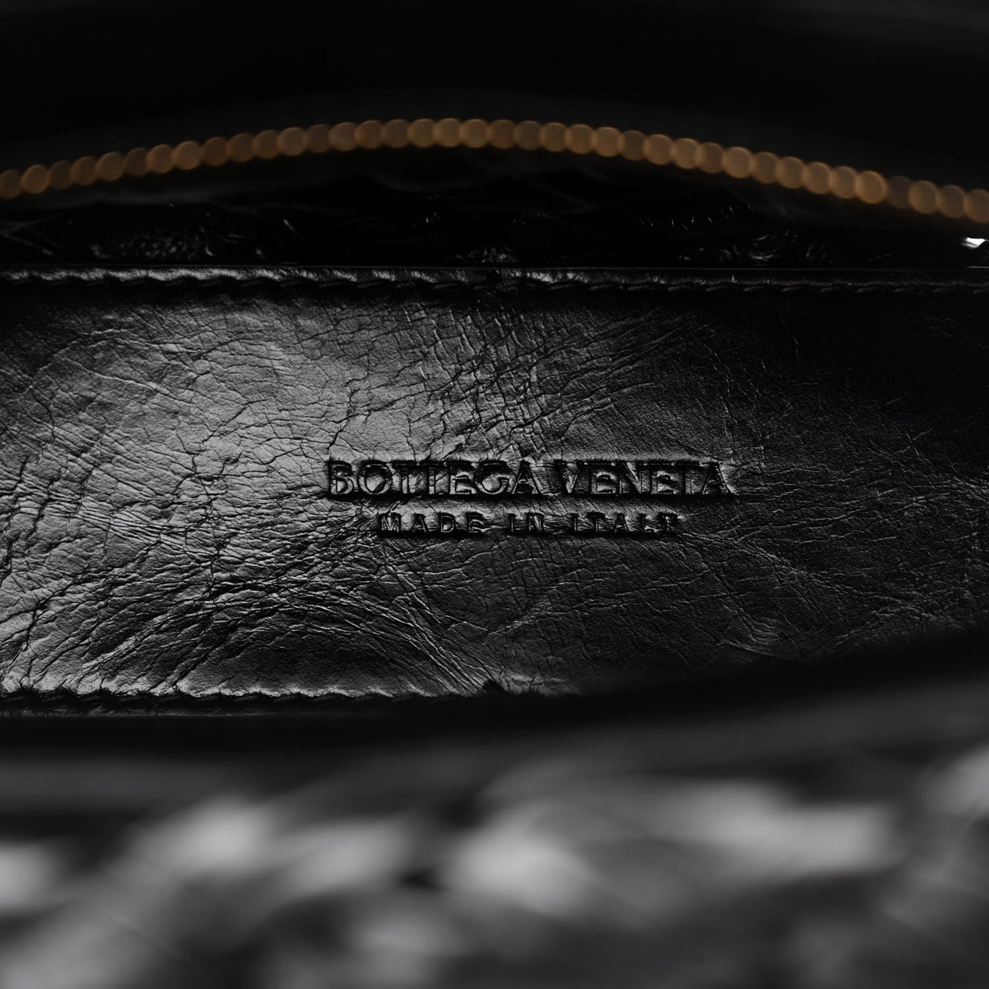 Calfskin Intrecciato Kalimero Cha-Cha Clutch Black