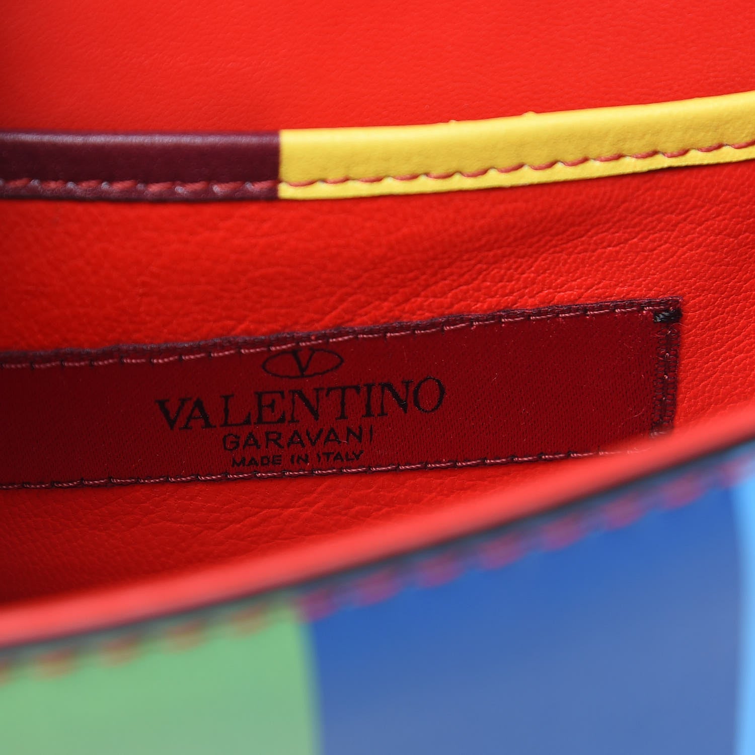 Valentino Garavani Vitello 1973 Mini Glam Lock Rockstud Flap Multicolor 7 of 12