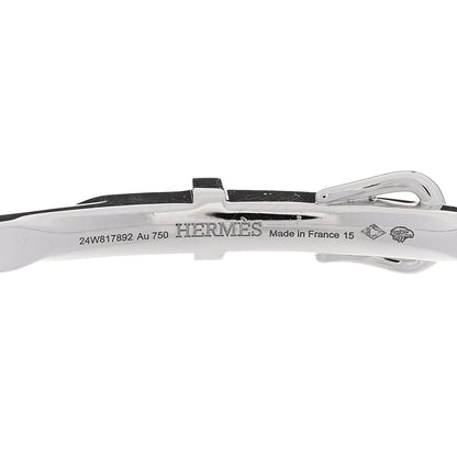 Hermes 18K White Gold Diamond Etriviere Bracelet 3 of 4