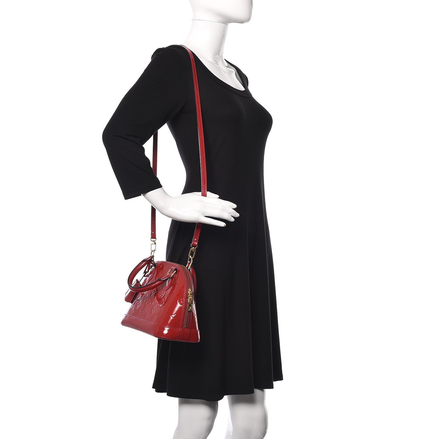 Louis Vuitton Vernis Alma BB Rose Indien 2 of 18