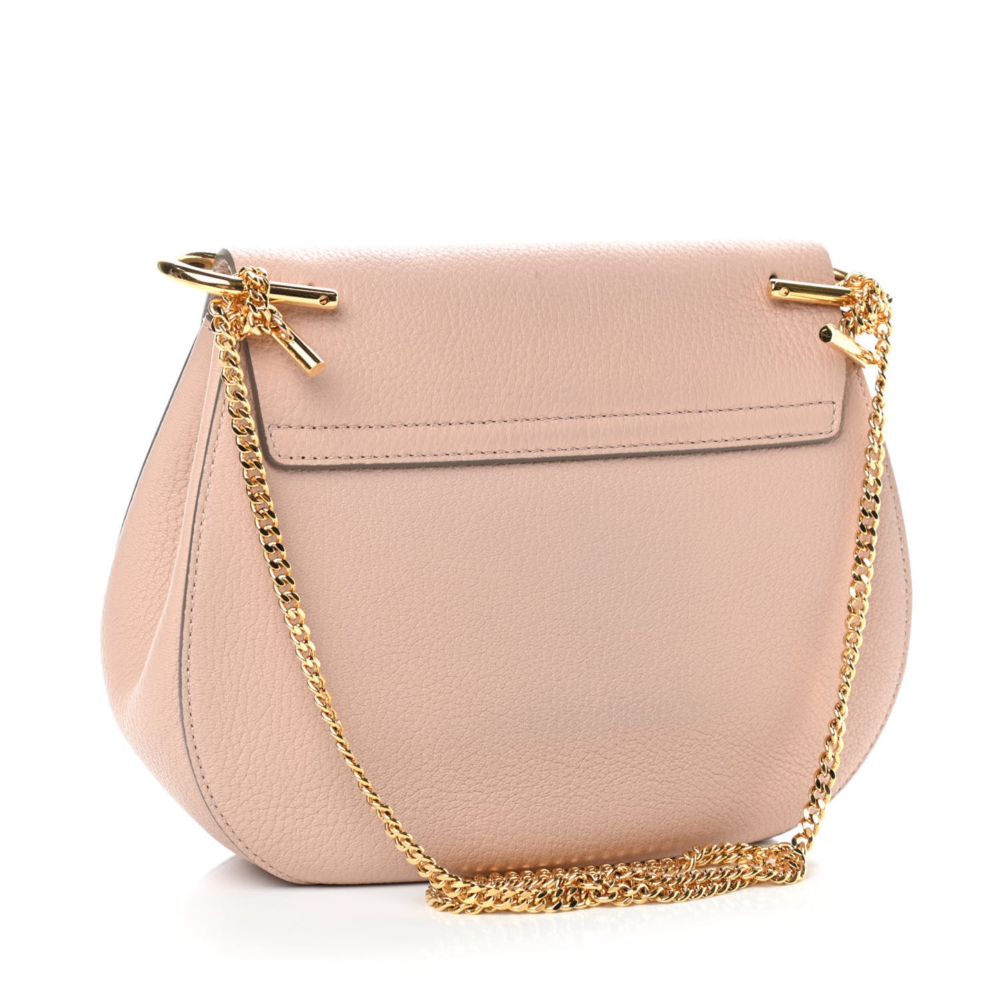 Grained Lambskin Drew Shoulder Bag Cement Pink