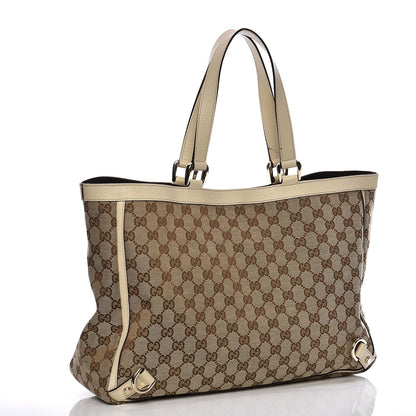 Gucci Monogram Large Abbey Tote Off White 3 of 15
