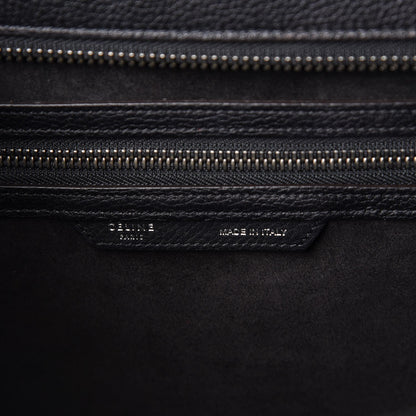 Celine Drummed Calfskin Mini Luggage Black 6 of 7