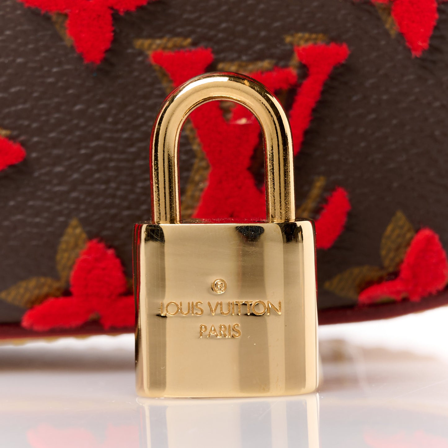 Monogram Tuffetage Deauville Cube Red