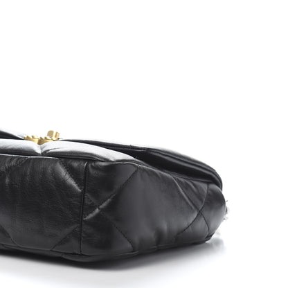 Chanel Goatskin Quilted Medium 19 Flap Black 9 of 11