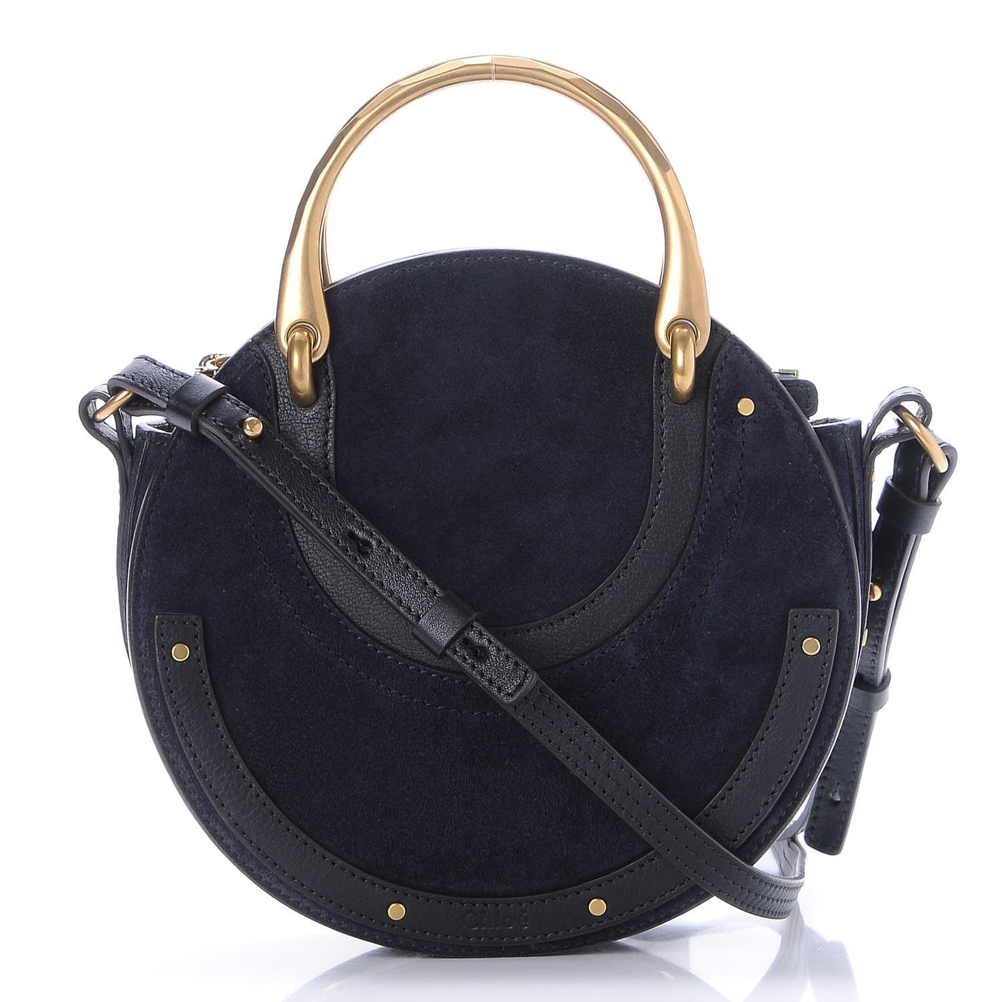 Calfskin Suede Small Pixie Bag Full Blue