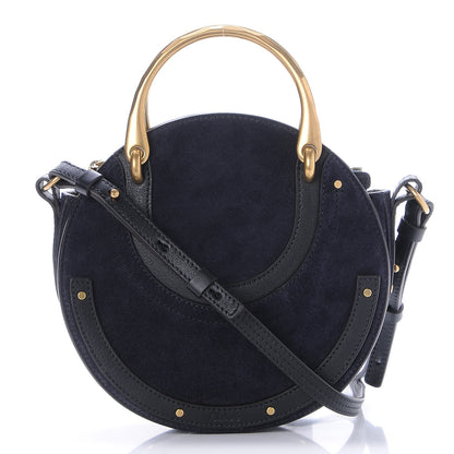 Chloe Calfskin Suede Small Pixie Bag Full Blue 1 of 7