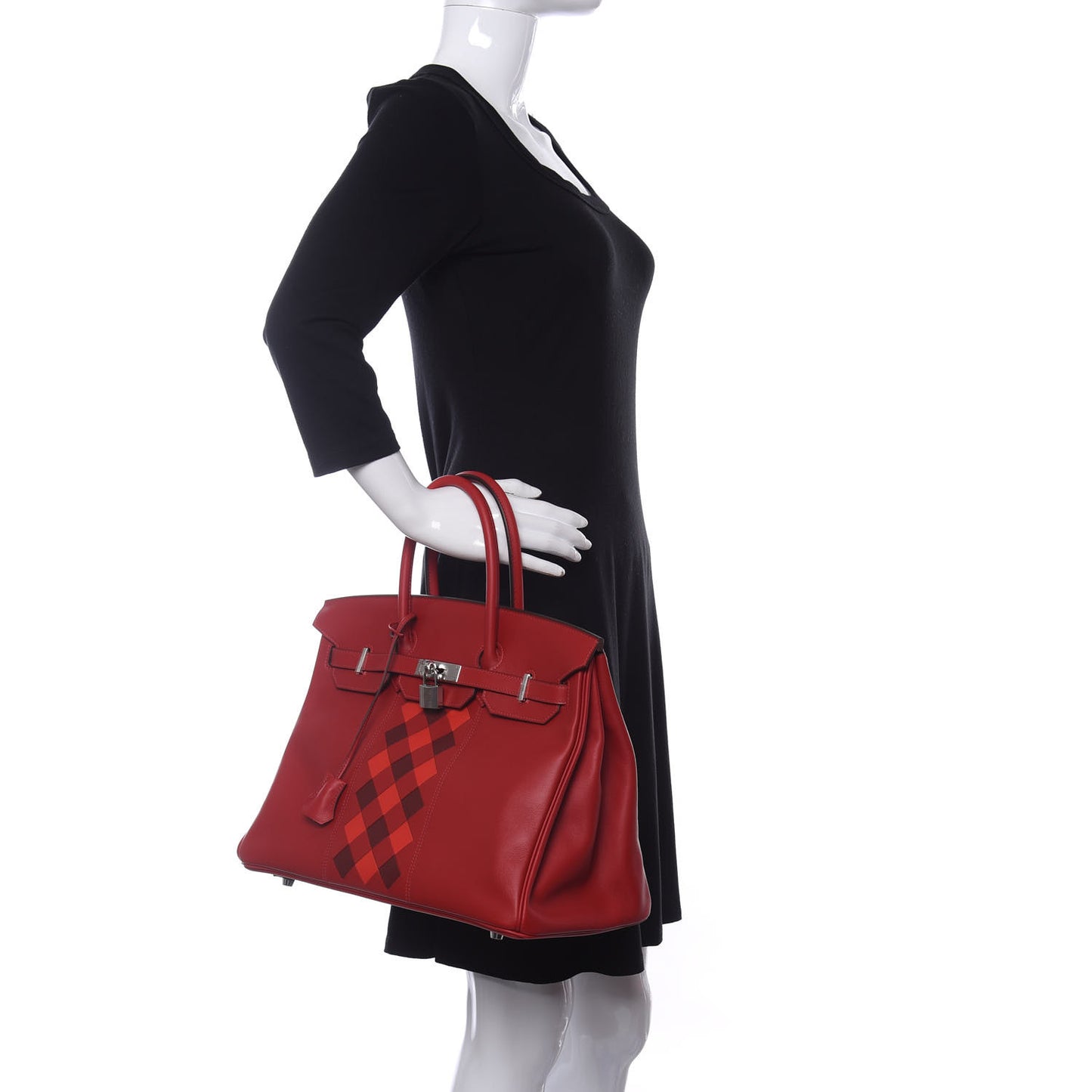 Swift Epsom Tressage Birkin 35 Rouge Piment Rouge De Coeur Rouge H
