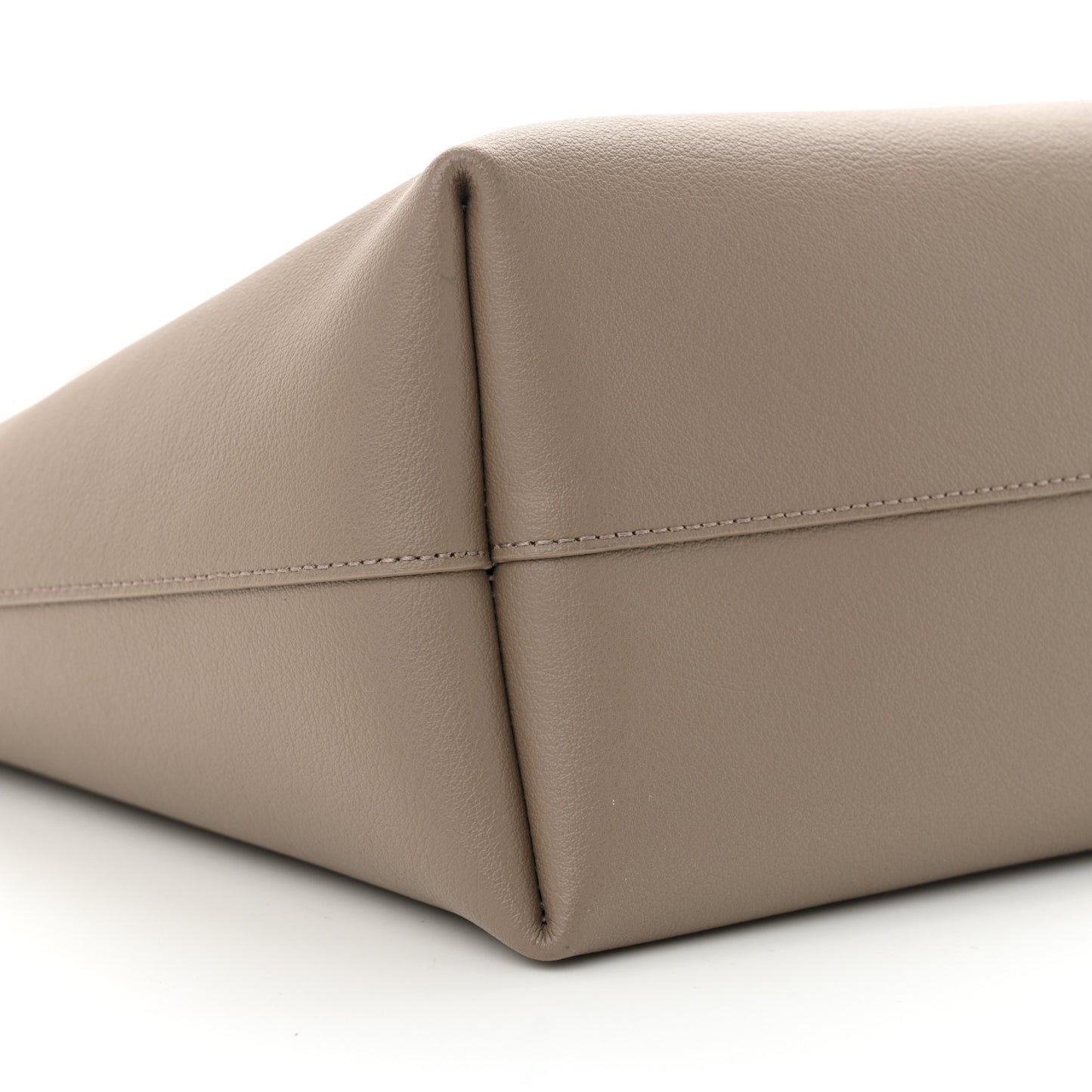 Calfskin Large Shopping Tote Dark Beige