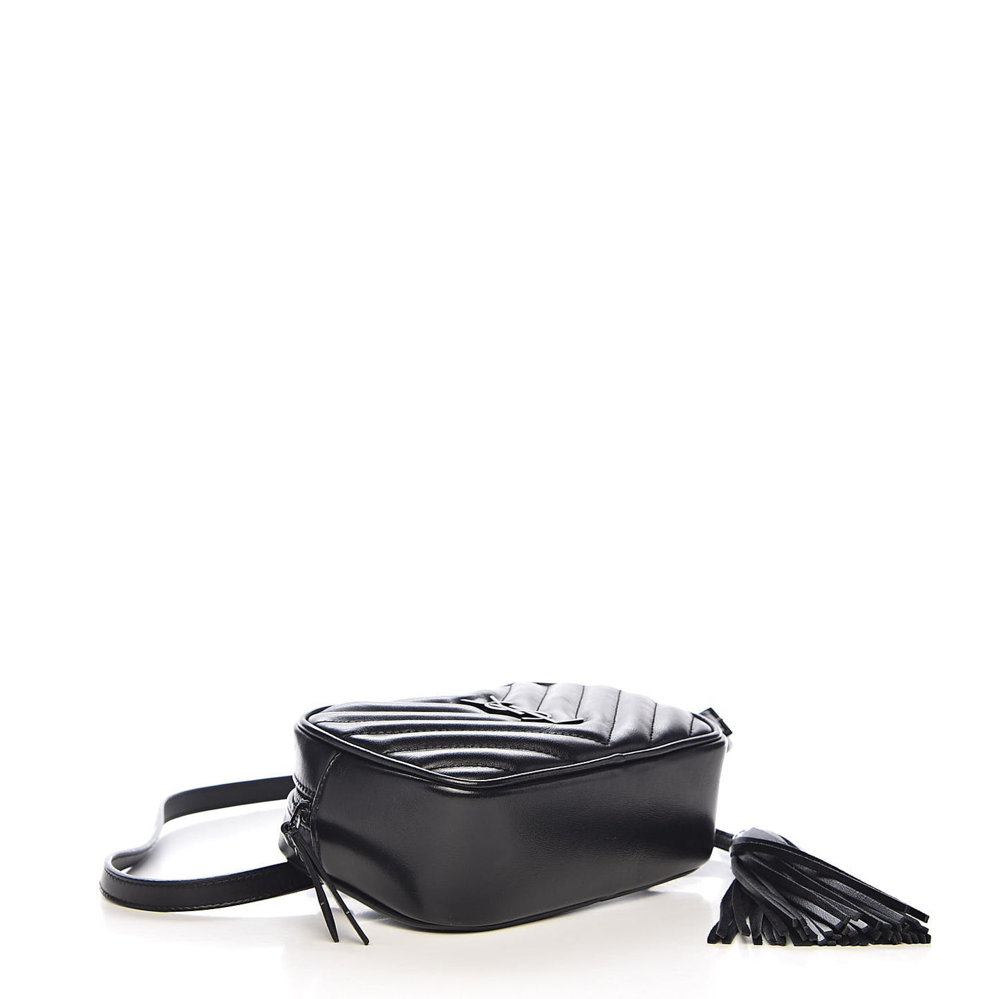 Calfskin Matelasse Monogram Lou Belt Bag Black