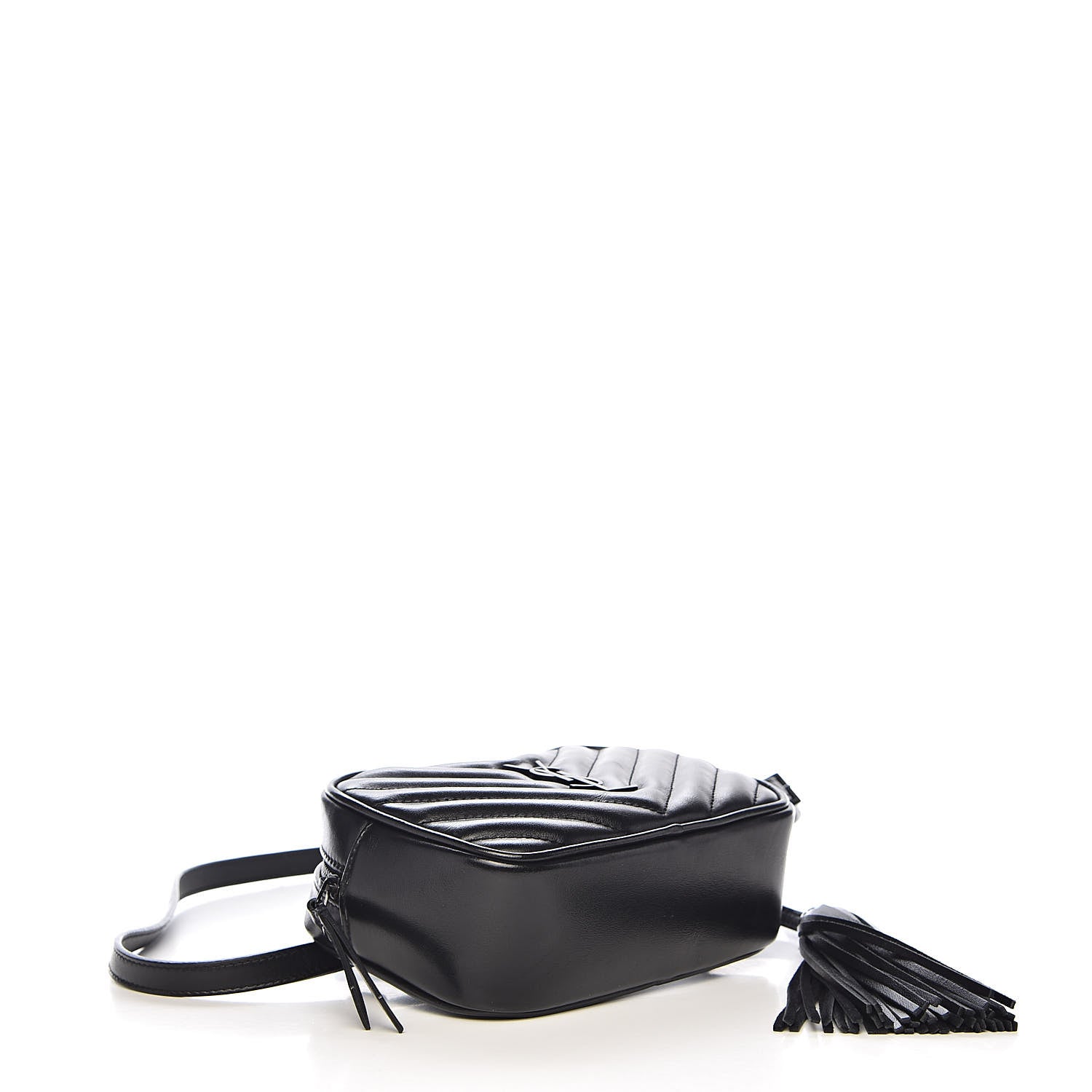 Saint Laurent Calfskin Matelasse Monogram Lou Belt Bag Black 4 of 10