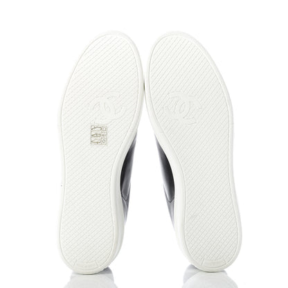 Chanel Calfskin CC Womens Sneakers 40.5 Black 5 of 10