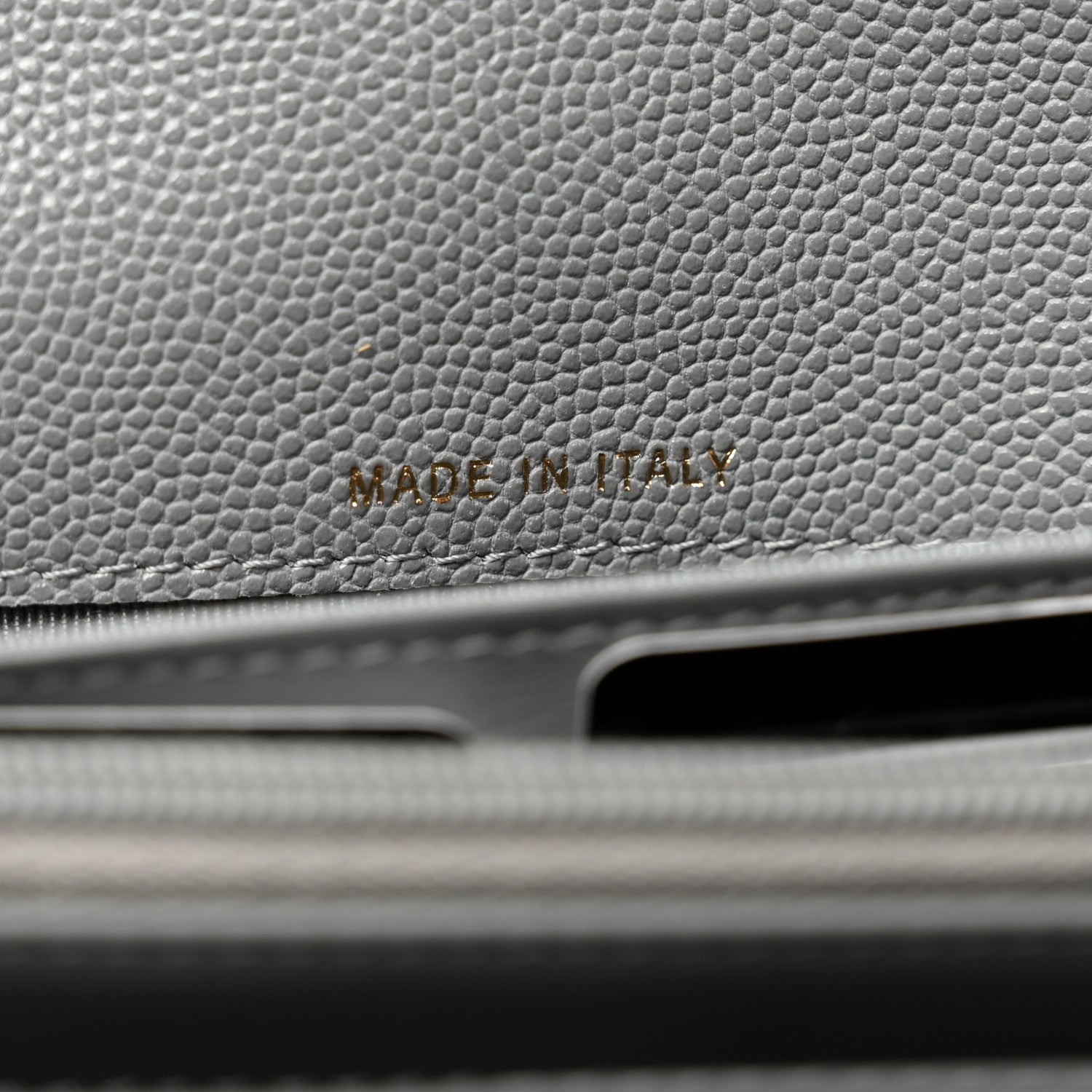 Chanel Caviar Quilted Large Gusset Flap Wallet Grey 6 of 8