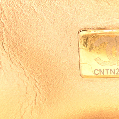 Chanel Lambskin Quilted Small CC Crystal Logo Chain Flap White 9 of 13