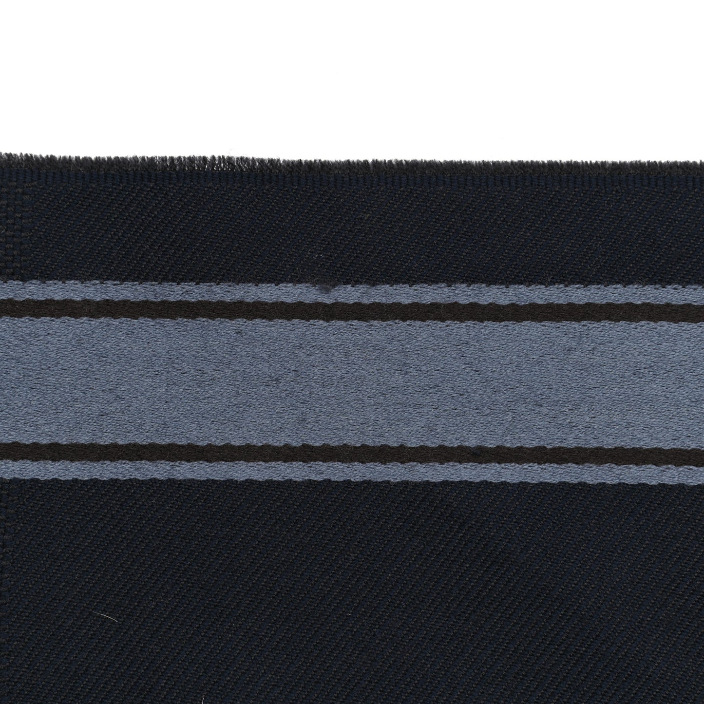 Wool Damier Geant Messager Scarf Navy