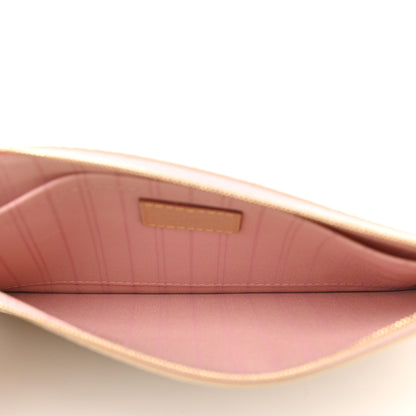 Louis Vuitton Damier Azur Neverfull MM GM Pochette Rose Ballerine 5 of 6