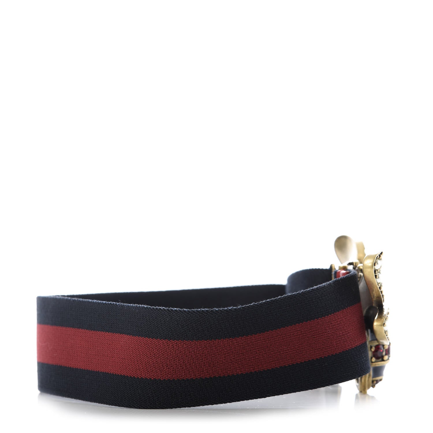 Gucci Web Queen Margaret Bee Belt 70 28 Red Navy 2 of 6