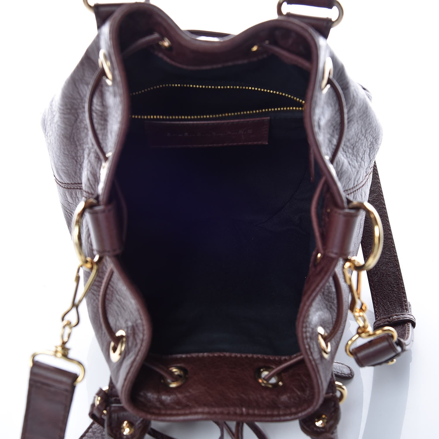Balenciaga Agneau Giant 12 Gold Hardware Mini Pompom Cigare Fonce 8 of 10