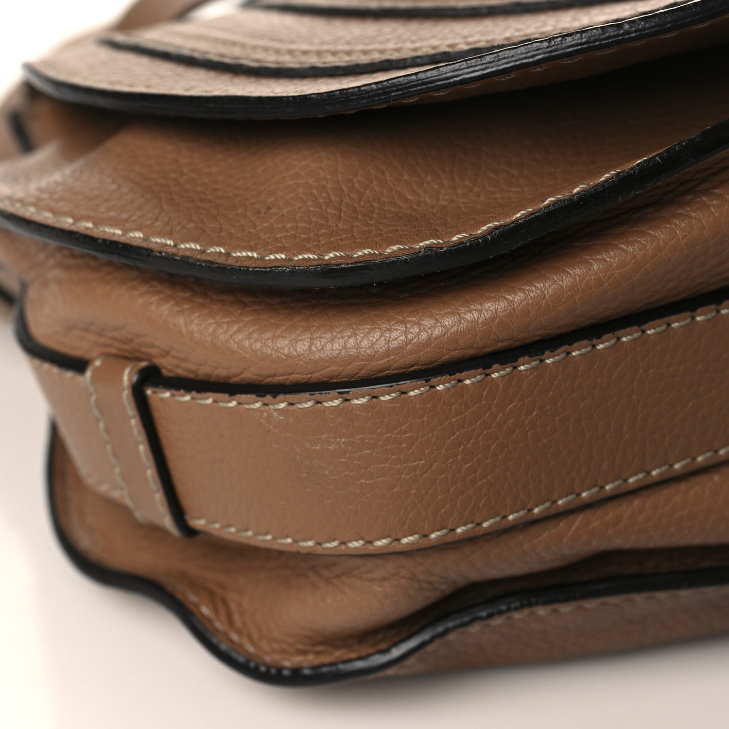 Chloe Calfskin Medium Marcie Round Crossbody Bag Nut 8 of 9