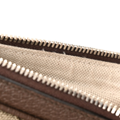 Gucci GG Supreme Monogram Textured Calfskin Web Large Attache Shoulder Bag Beige Ebony New Acero 14 of 16