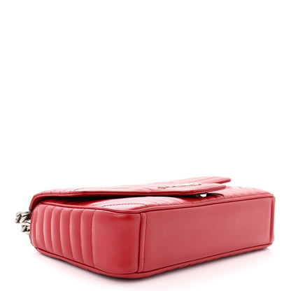 Prada Soft Calfskin Impunture Diagramme Medium Chain Flap Shoulder Bag Fuoco 4 of 11