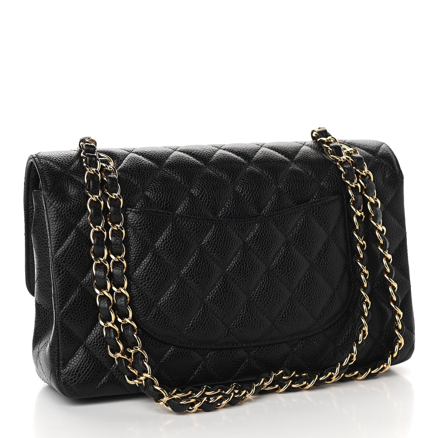Chanel Caviar Quilted Medium Double Flap Black 3 of 12