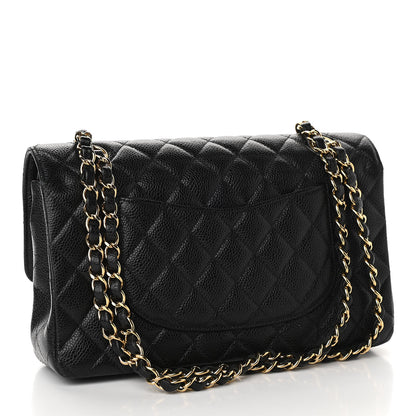Chanel Caviar Quilted Medium Double Flap Black 3 of 12