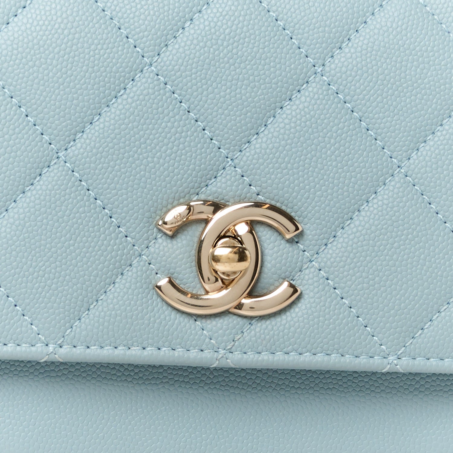Chanel Caviar Quilted Small Business Affinity Flap Blue 10 of 13