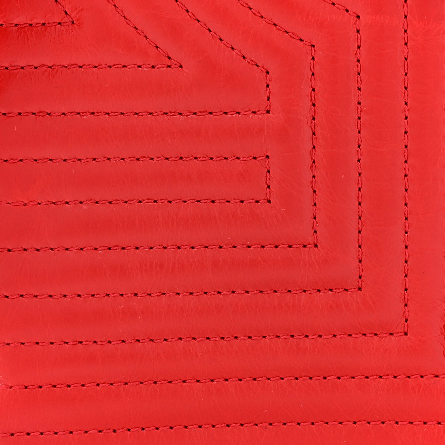 Calfskin Quilted Small Korean Garden Flap Red