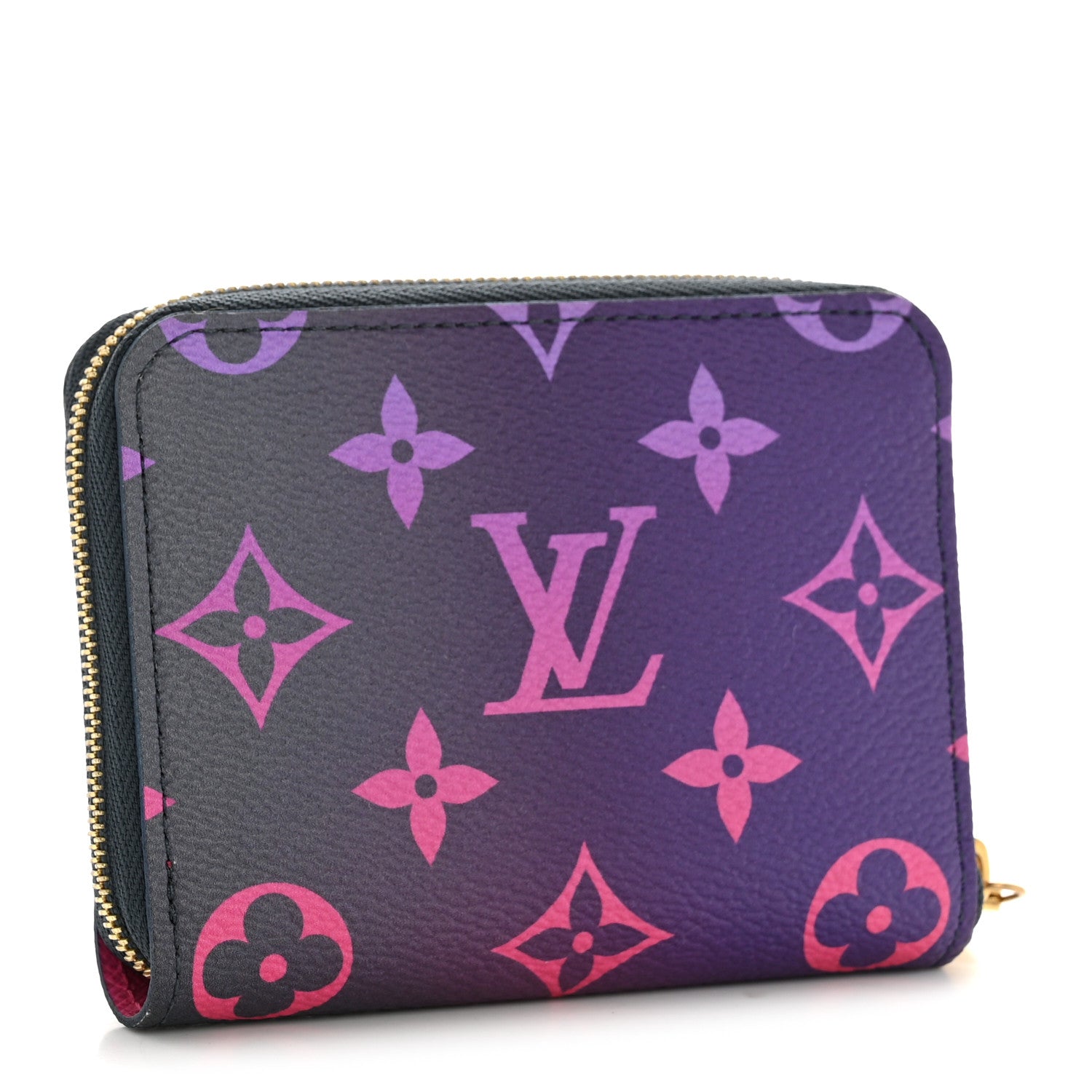 タイムセール0時まで⭐︎LOUIS VUITTON 100%カシミヤ パープル Louis Vuitton Monogram Giant Spring In The City Zippy Coin Purse