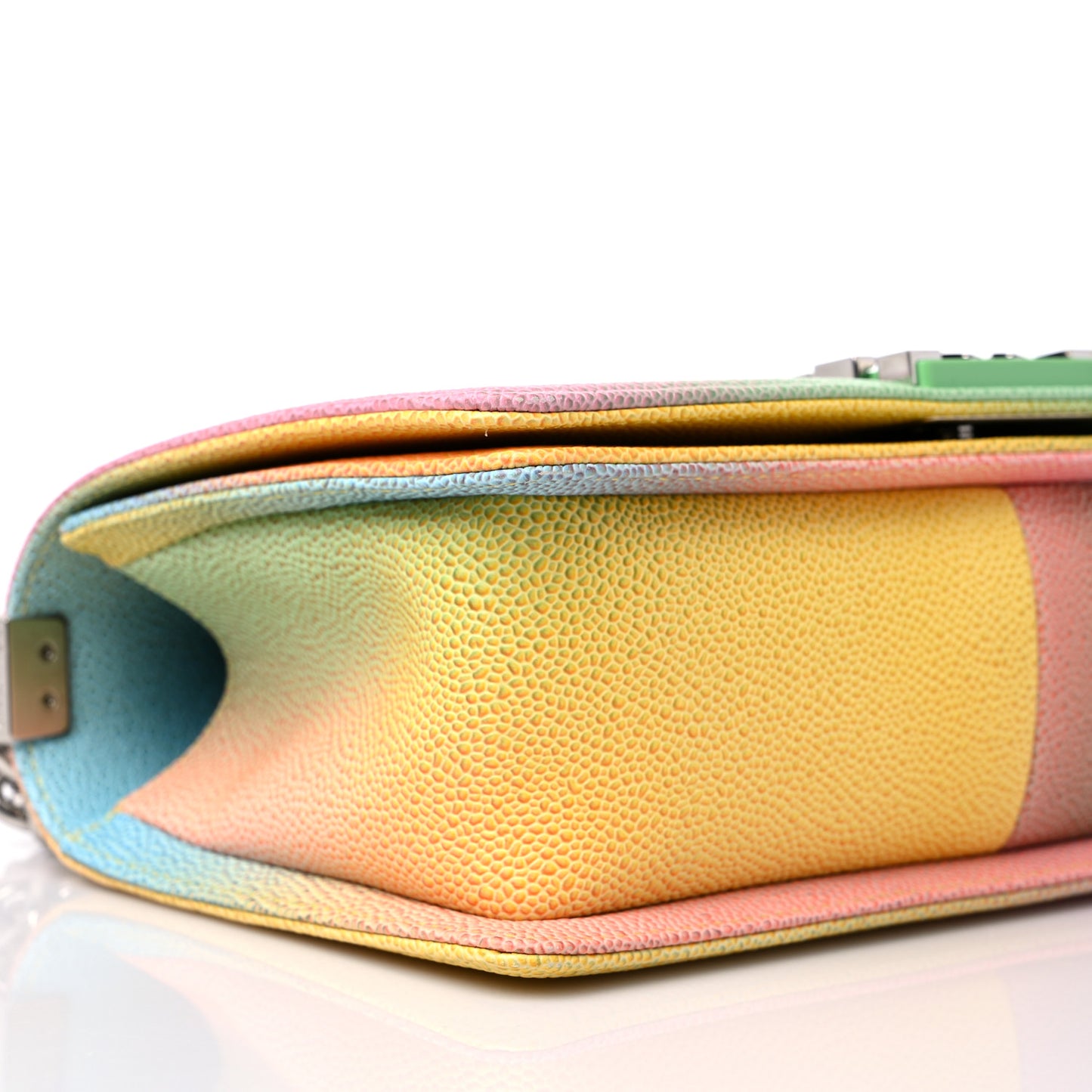 Caviar Quilted Medium Cuba Rainbow Boy Flap Multicolor