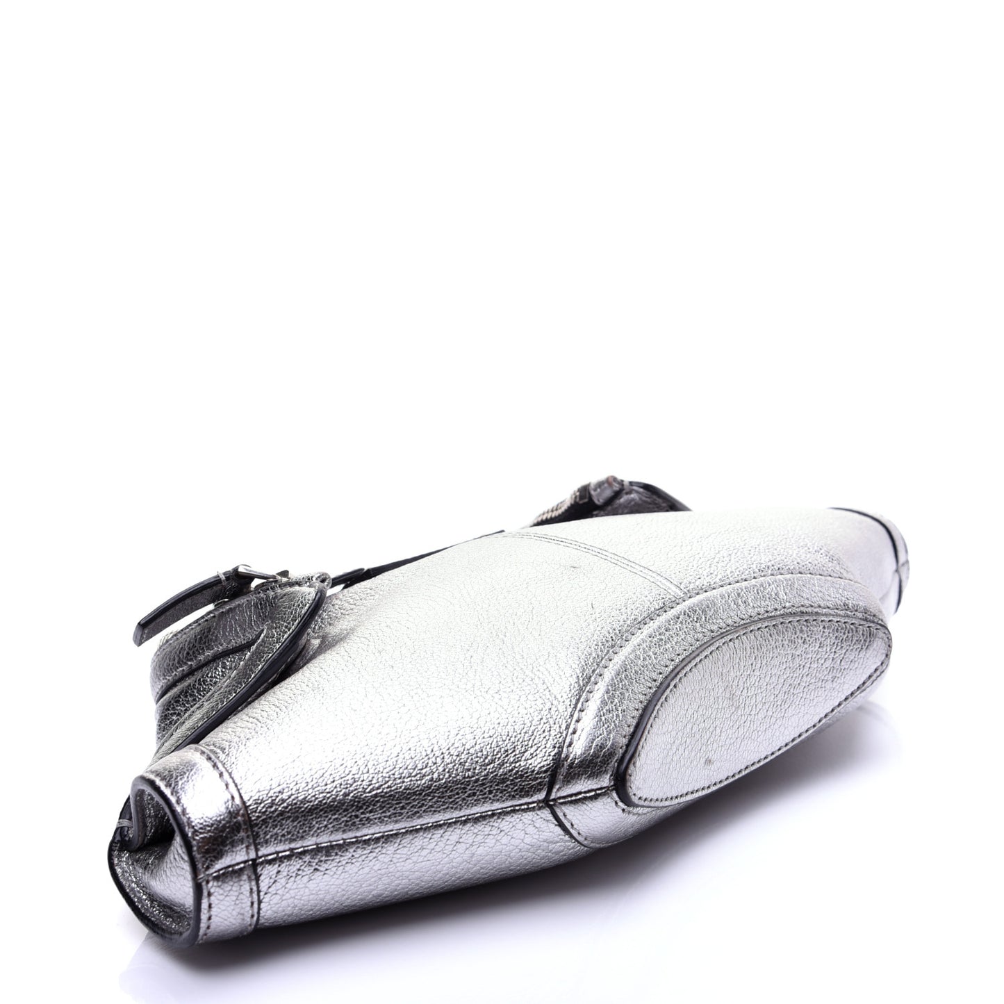 Metallic Lambskin De Manta Clutch Gun