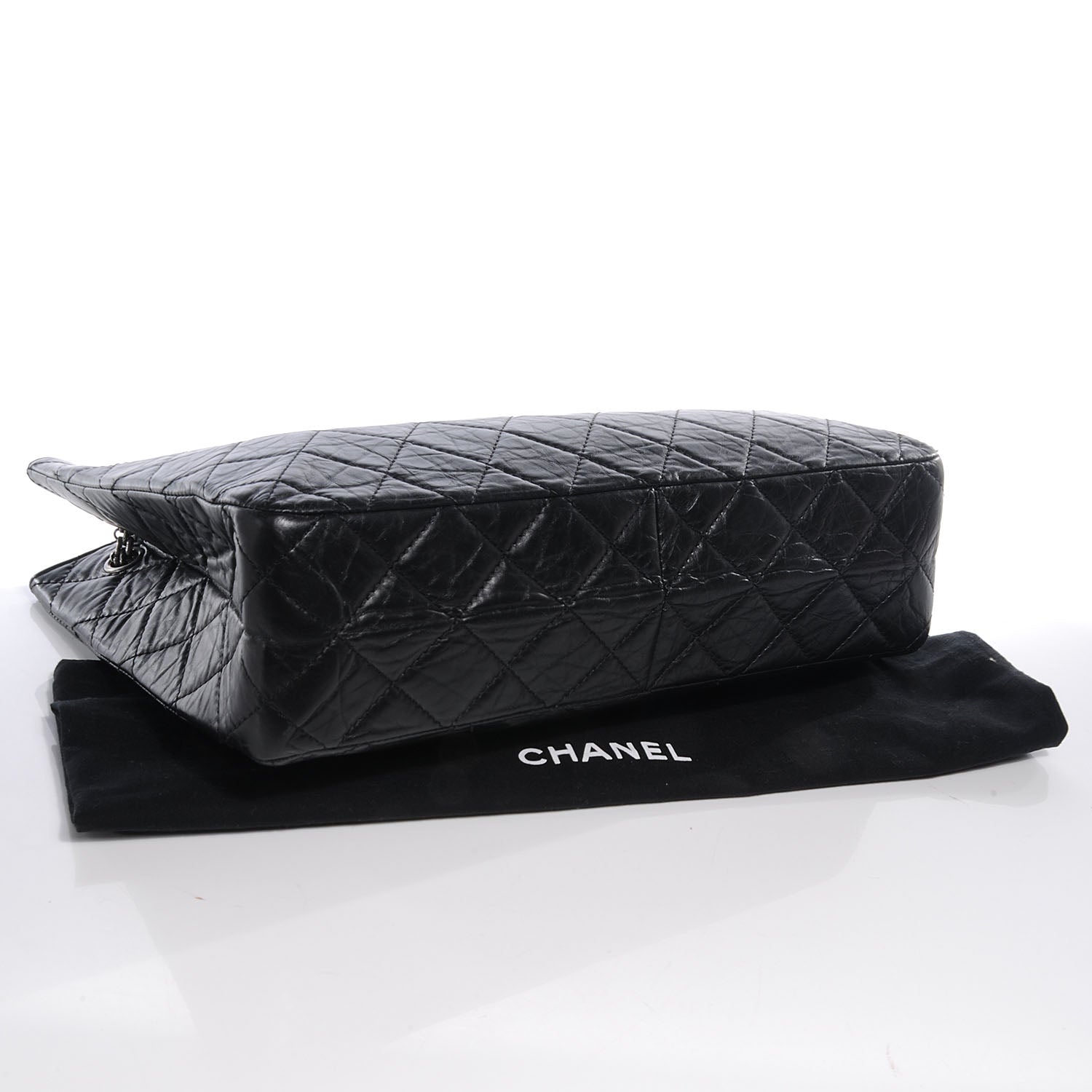 Chanel Aged Calfskin Reissue 2.55 Tote Black 4 of 7